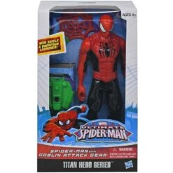 Spiderman Titan Heroes Series Action Figure With Goblin Attack Gear