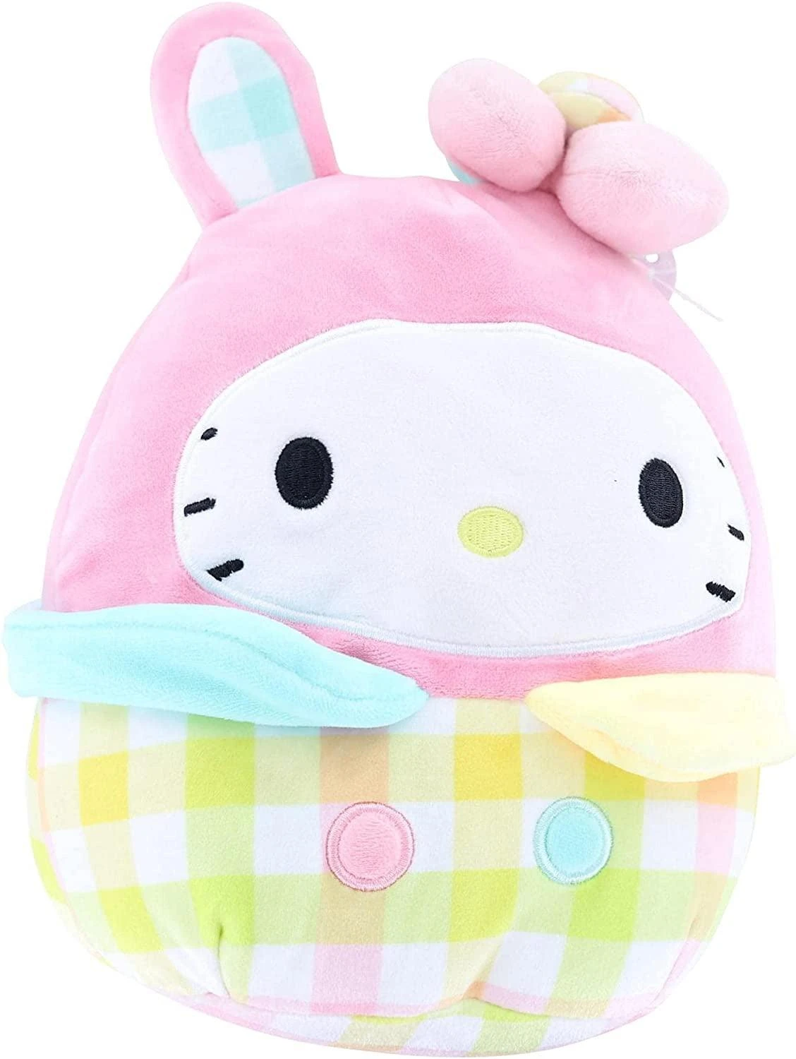 Squishmallows 8" Hello Kitty Spring 2023 Gingham With Bunny Ears 1 Squishmallows 8" Hello Kitty Spring 2023 Gingham With Bunny Ears