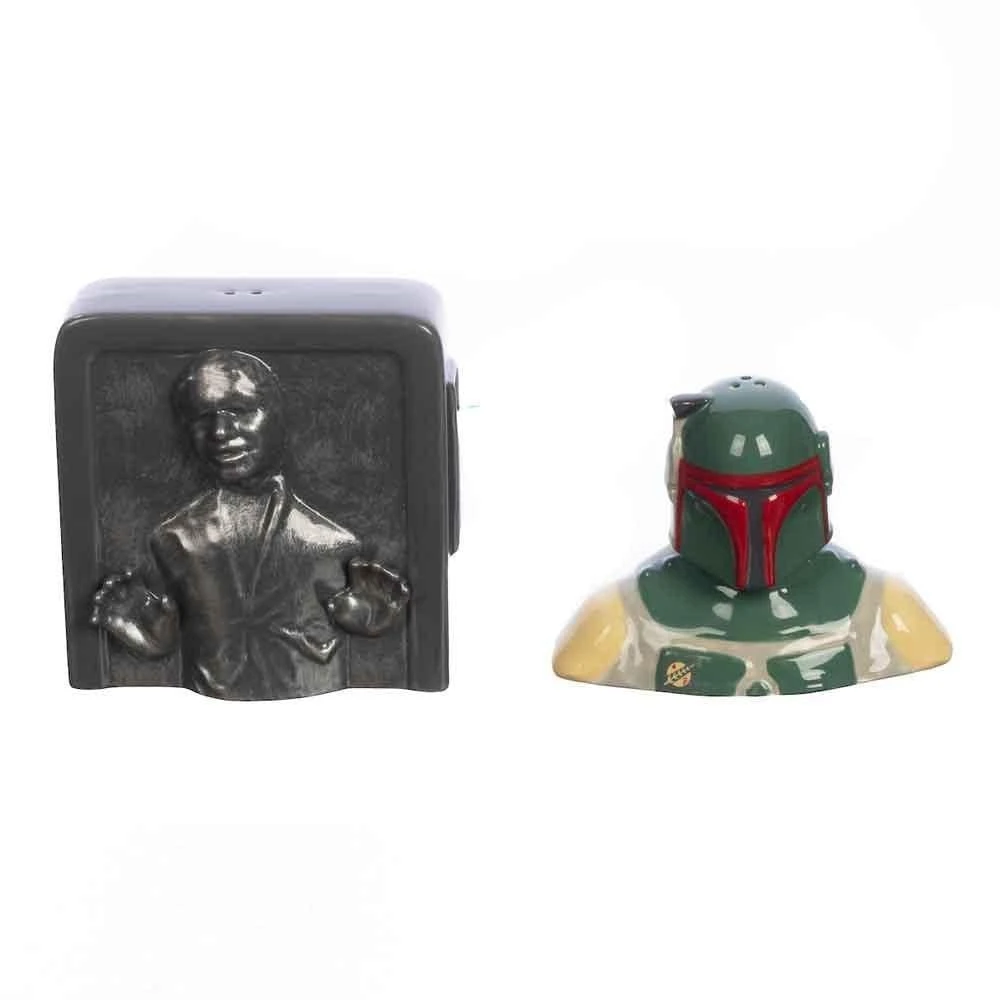 Bioworld Star Wars The Empire Strikes Back Sculpted Ceramic Salt & Pepper Set 1 Bioworld Star Wars The Empire Strikes Back Sculpted Ceramic Salt & Pepper Set