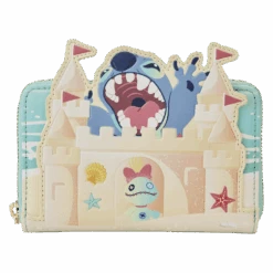 LOUNGEFLY Stitch Sandcastle Beach Surprise Zip-Around Wallet