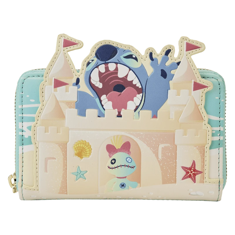 LOUNGEFLY Stitch Sandcastle Beach Surprise Zip-Around Wallet 1 LOUNGEFLY Stitch Sandcastle Beach Surprise Zip-Around Wallet