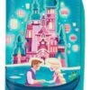 LOUNGEFLY Tangled Rapunzel Castle Glow In The Dark Zip Around Wallet