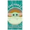 The Mandalorian Baby Yoda Grogu The Force Is Strong With This Little One Microfiber Beach Pool Towel 54x27