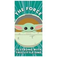 The Mandalorian Baby Yoda Grogu The Force Is Strong With This Little One Microfiber Beach Pool Towel 54x27