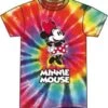 Tie Dye Minnie Mouse Classic Pose T-Shirt For Adults