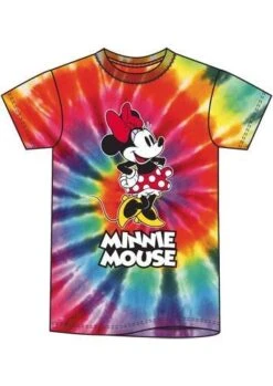Tie Dye Minnie Mouse Classic Pose T-Shirt For Adults