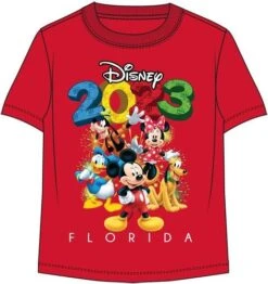 Toddler 2023 Mickey Fun Friends Florida Tee Red