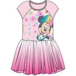 Toddler Girls Minnie With Floral Tutu Dress, Light Pink