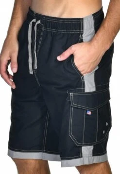 US Apparel Men's Islander Board Shorts, Black -Toys Gift Store us apparel men s islander board shorts black 3 33074127863992