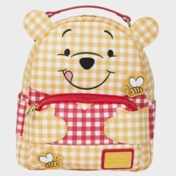 LOUNGEFLY Winnie The Pooh Gingham Cosplay Mini Backpack