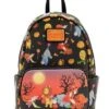 LOUNGEFLY Winnie The Pooh Halloween Group Glow Mini Backpack