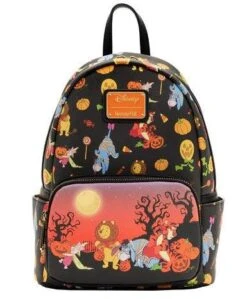 LOUNGEFLY Winnie The Pooh Halloween Group Glow Mini Backpack