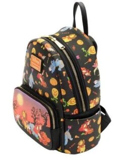 LOUNGEFLY Winnie The Pooh Halloween Group Glow Mini Backpack 7 LOUNGEFLY Winnie The Pooh Halloween Group Glow Mini Backpack -Toys Gift Store winnie the pooh halloween group glow mini backpack 3 33074714673336