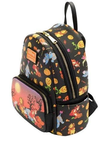 LOUNGEFLY Winnie The Pooh Halloween Group Glow Mini Backpack 3 LOUNGEFLY Winnie The Pooh Halloween Group Glow Mini Backpack - Image 3