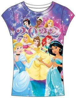 Youth Girls 2022 Princess Sublimated Top, Multicolor