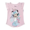 Youth Girls Real Unicorn Minnie Flutter Sleeve Top, Pink